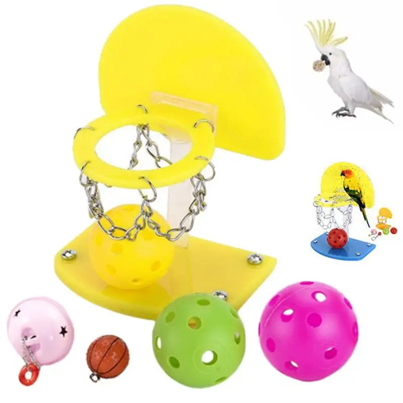 Buy Hot Pet Birds Chew Toy Ball Parakeet Bell Balls
