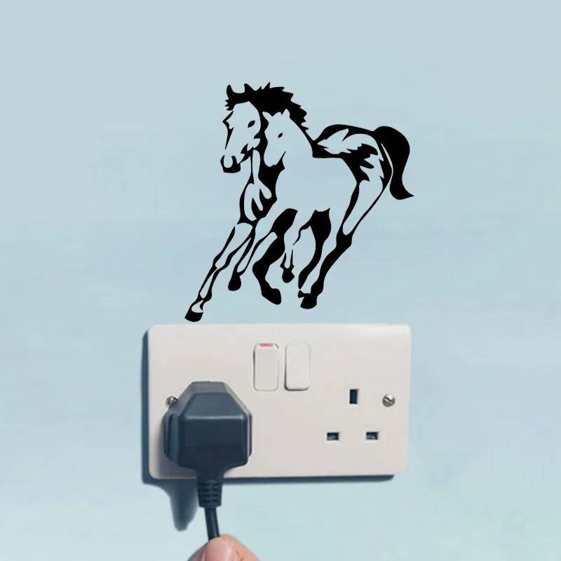 YJZT الإبداعية نمط شخصية ديكور جدار ملصق تحويل الحصان سباق الحيوان ملصق حائط من الفينيل الفن 17SS0127 YJZT الإبداعية نمط شخصية ديكور جدار ملصق تحويل الحصان سباق الحيوان ملصق حائط من الفينيل الفن 17SS0127