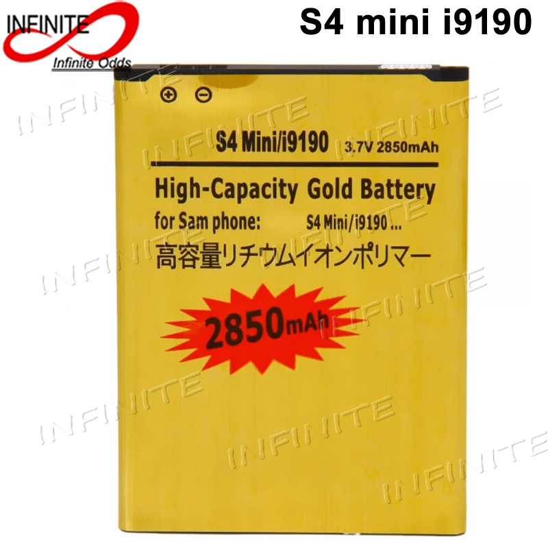 Новый золотой аккумулятор на 2850 мАч для Samsung Galaxy S4 Mini i9190 GT-I9190 i9198 | Мобильные