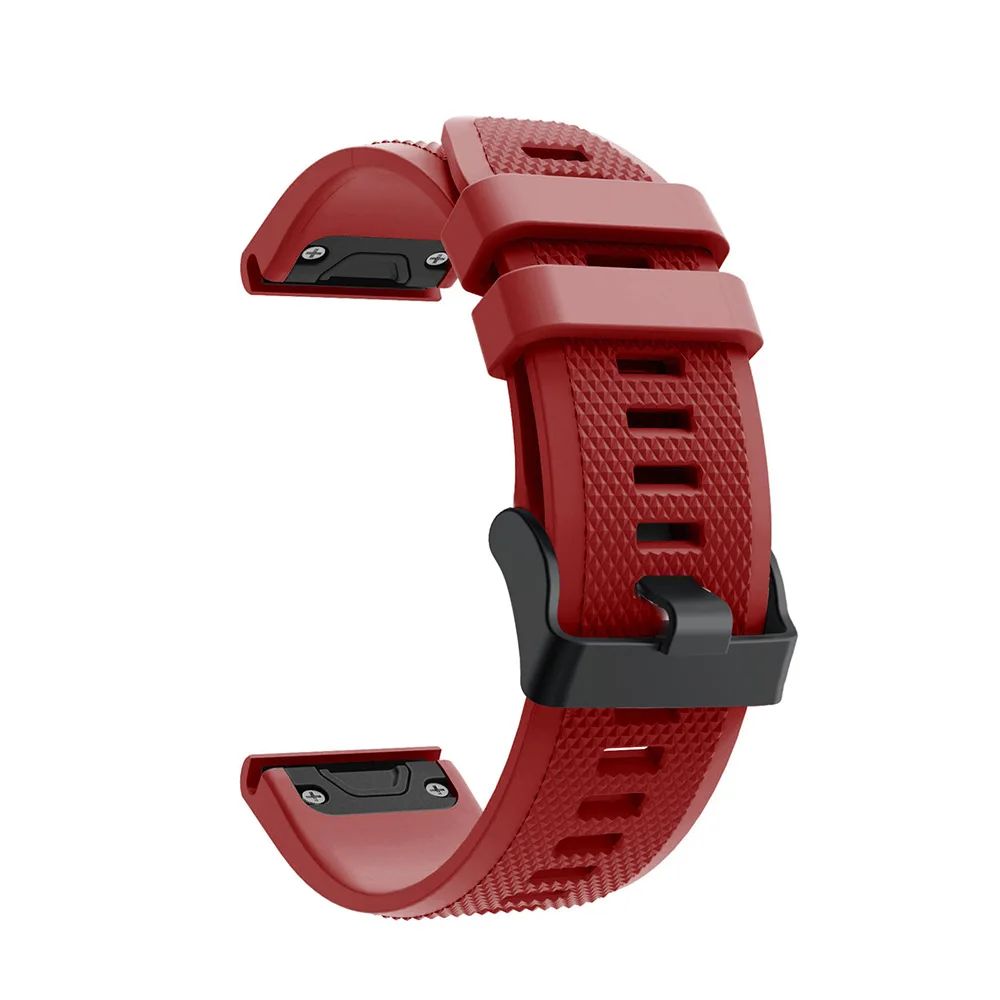 Для Garmin Fenix 5/5 plus Quick fit 22 мм браслет ремешок Смарт-часы силиконовый Easyfit ремешок для Forerunner 935/Approach S60 - Цвет: Red