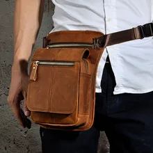 Crazy Horse/масло воск натуральная кожа тренд падения ноги Фанни поясная сумка винтажная сумка через плечо Новинка