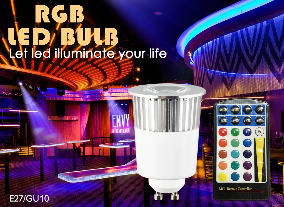 16 Цвет с регулировкой яркости света лампы GU10 28key RGB Волшебная светодиодная лампочка 110 V 220 V домашний умный Гостиная освещение ИК-пульт дистанционного управления Управление