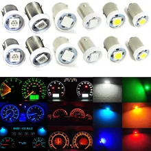 10pcs BA9S 5050 SMD Car LED Dashboard Light font b Gauge b font Cluster Bulbs H6W