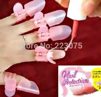 

New NEW NAIL PROTECTION TOOL REMOVEABLE ART CLIP TIP MANICURE POLISH VARNISH 10 PCS/pack