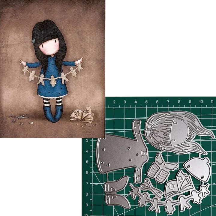 

paper Girl Metal Cutting Dies 2019 Scrapbooking Craft Dies Cut Stamps Embossing Stencils Invitation Card Making