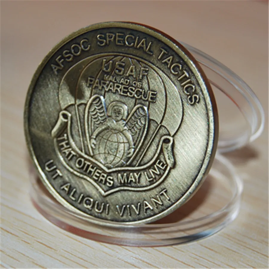 

AFSOC Special Tactics Combat Control Team Coin Pararescue Air Force Challenge Coin, USAF Challenge Coins, FREE SHIPPING