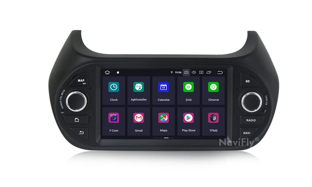 Ips DSP HD Автомобильный мультимедийный плеер gps Android 9,0 Автомагнитола 1Din DVD для FIAT/Fiorino/Qubo/Citroen/Nemo/peugeot/Bipper