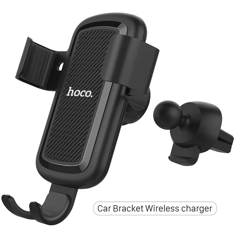HOCO 2 in 1 Qi Wirelss Charger Fast Charging for iPhone X 7 8 Car Phone Holder Air Vent Mount Stand for Samsung Galaxy S8 Plus