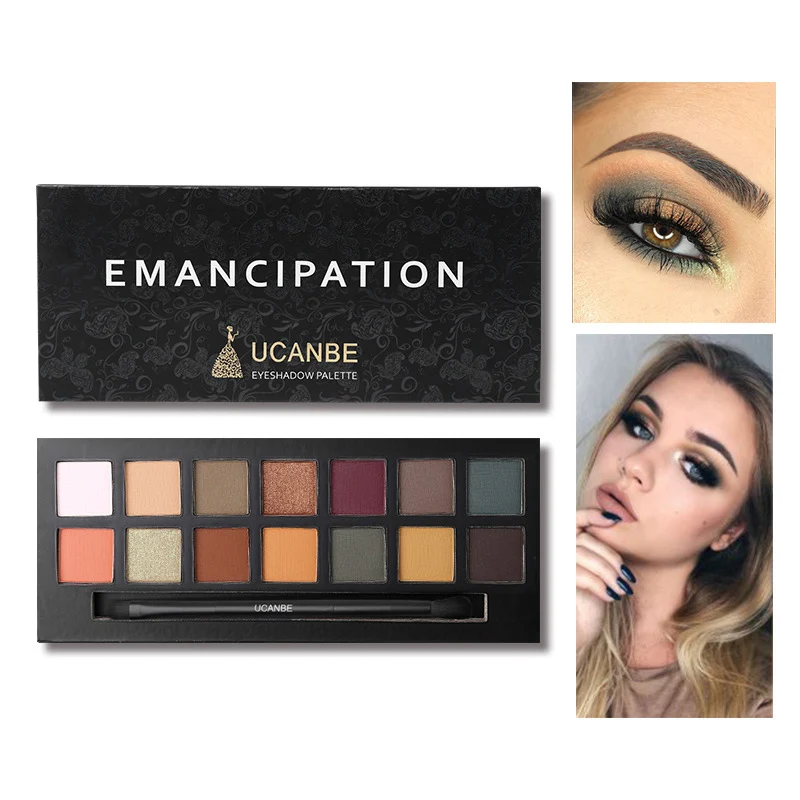 

14 color eye shadow disc Renaissance pink eye shadow make-up tray