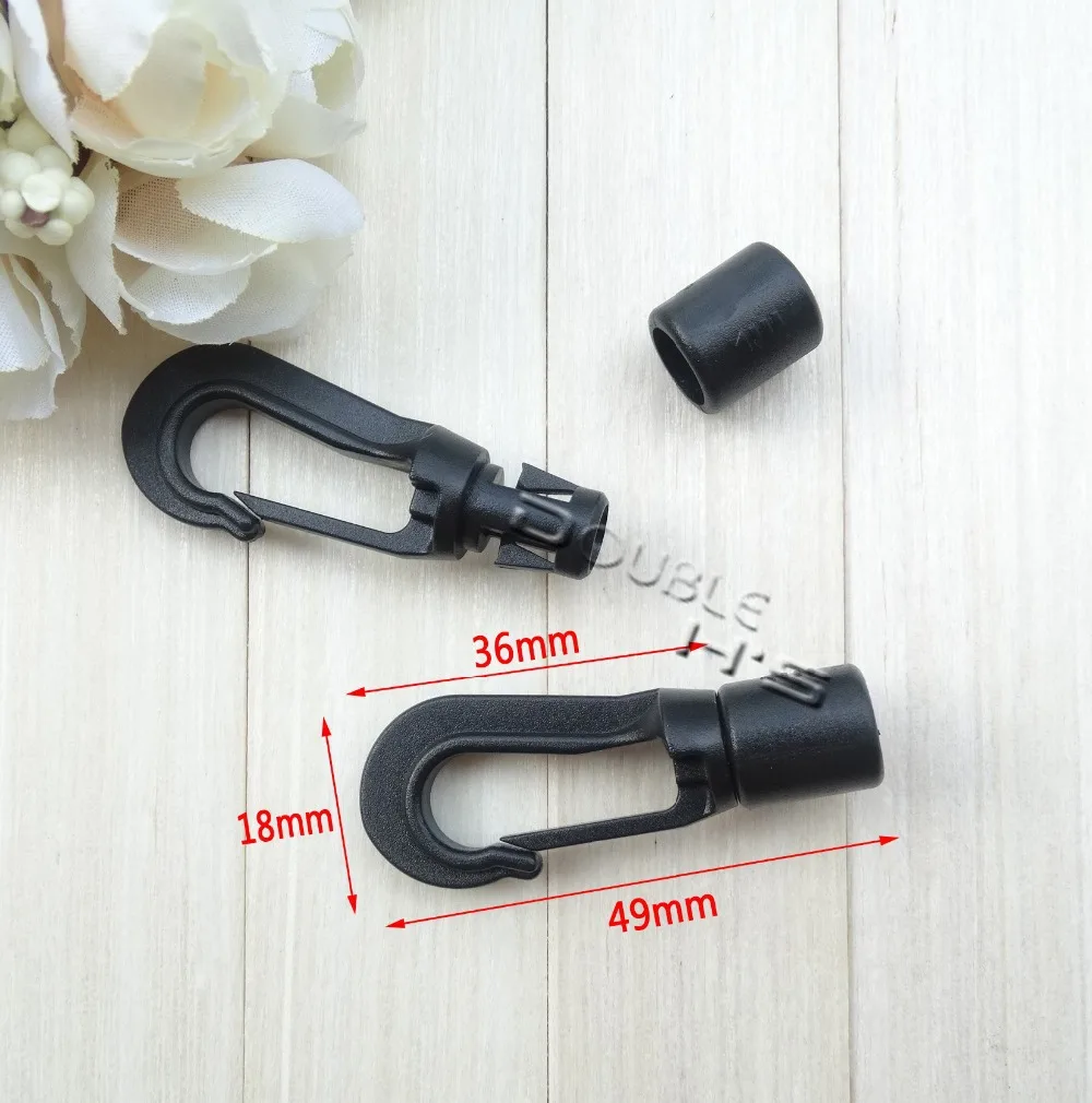 50pcs/lot 49mm Dia.5mm Snap Hook For Ribbon Lanyards Cord Backpack Bags