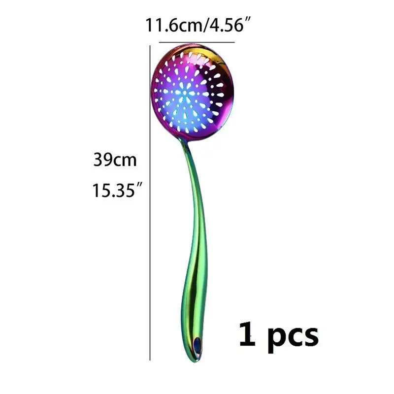 1 шт., полезные кухонные инструменты для приготовления инструменты, набор кухонной утвари, набор кухонной посуды для ресторана, суповый ковшовый дуршлаг, ложка