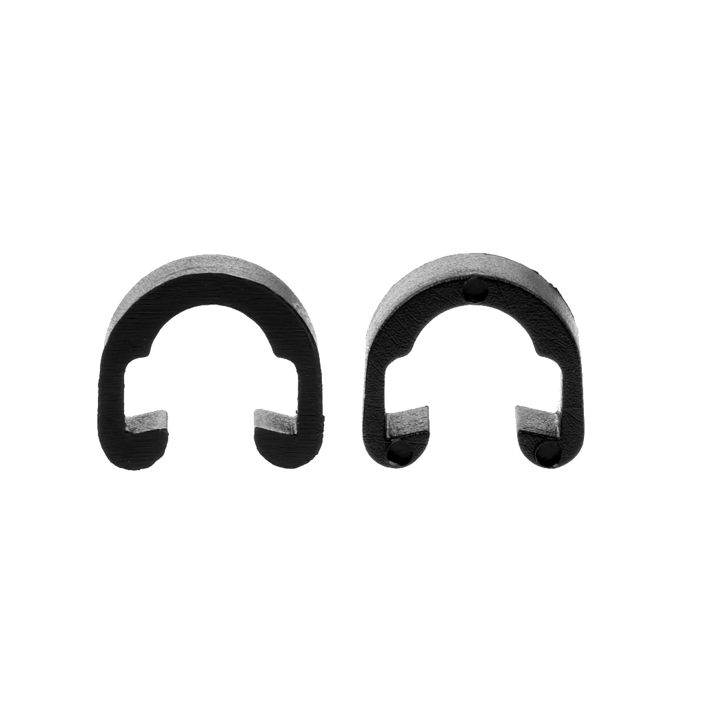 50pcs Cycle Bike Road Bicycle MTB Brake Gear Cable C Clips Hose Guides Balck