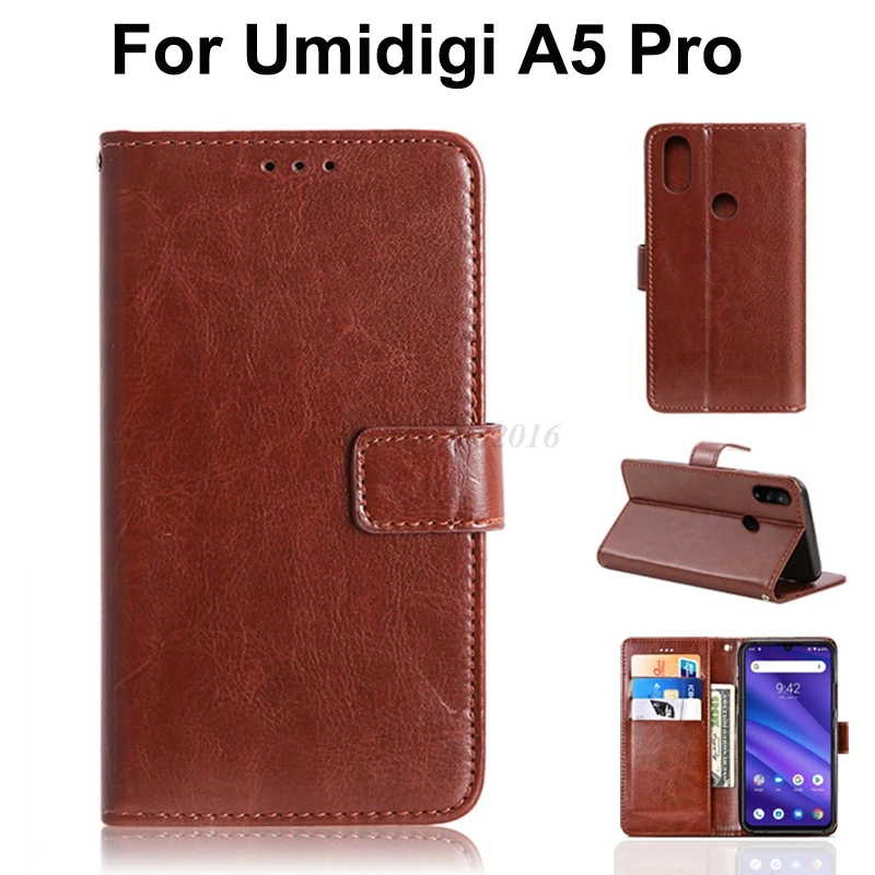 

2 Styles Umidigi A5 Pro Case Flip Retro Vintage PU Leather Wallet Phone Caso for Funda Umidigi A5 Pro Silicone Case Cover Capa