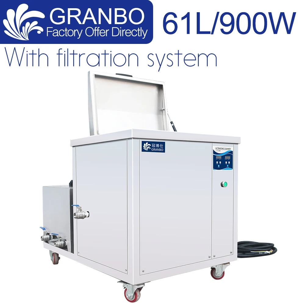 60L Industrial Ultrasonic Cleaner Stainless Steel 304 Soak Tank Filtration System 110V/220V 40khz for Oil Oxide Carbon Removal | Бытовая