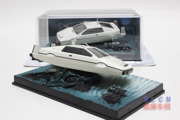 1/43 Scale Diecast Model Car Lotus Cars 007 Series Movie Diving Vehicle Modeling Static Collection Gift