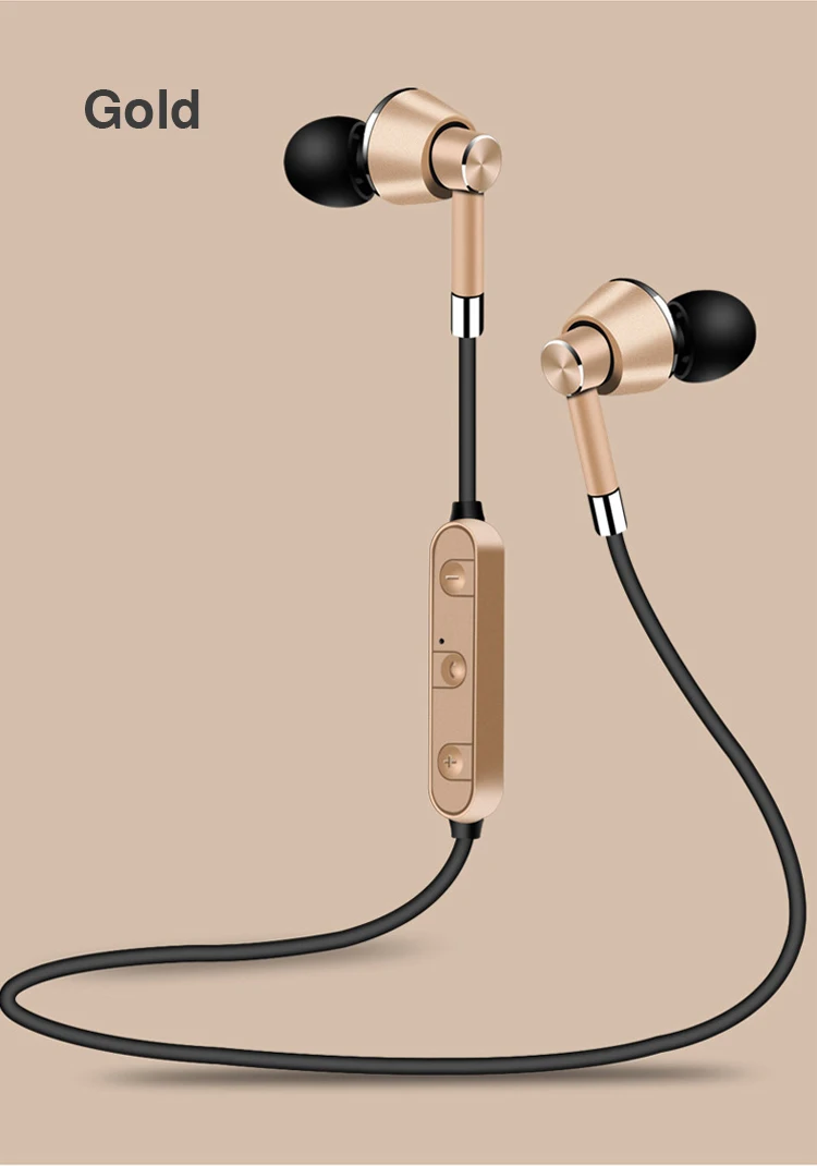 Metal Bass Stereo Sports Bluetooth Headphone SweatProof Earphone Magnetic Earpiece Wireless Headset for iPhone Mobile Phone (11)