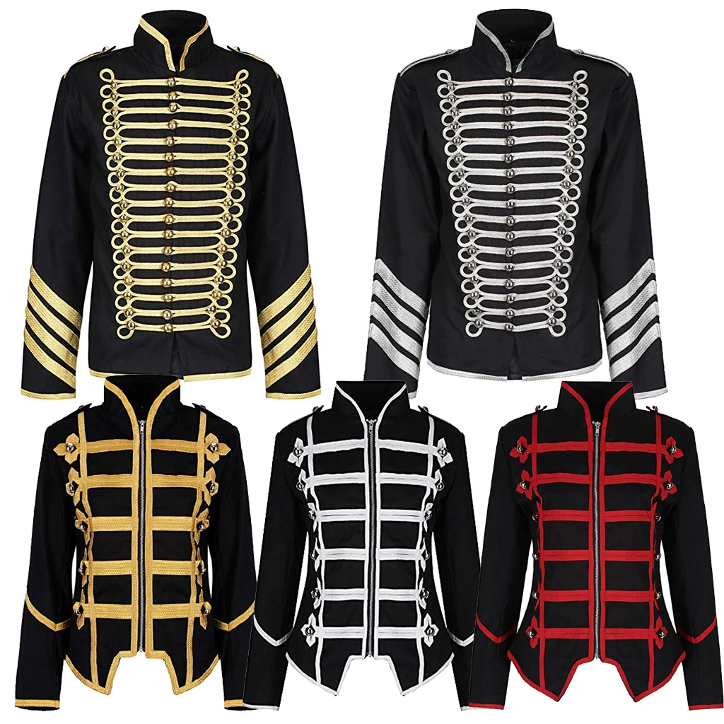 Black Gold My Chemical Romance Parade Military Jacket Halloween Cosplay Costume