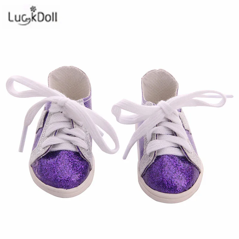 LUCKDOLL вафельная пятиугольная обувная игрушка ShoesFit 18 дюймов американская 43 см детская кукла одежда аксессуары, игрушки для девочек, поколение, день рождения Gif - Цвет: n1754