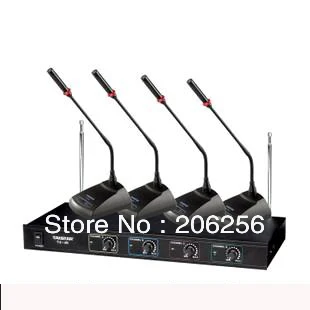 

Table conference wireless microphone TC-TH takstar TC-4R VHF Wireless Microphone Receiver +4PCS TC-TH VHF Wireless Microphones