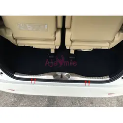 304 Нержавеющая сталь стайлинга автомобилей задний багажник порога хвост ворота бампер для 2016 2017 2018 Toyota Alphard VELLFIRE 30 аксессуары