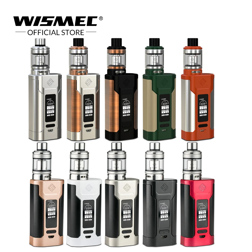 

Original Wismec SINUOUS P228 Kit with Elabo Tank 4.9ml Capacity Max Output 228W Electronic cigarette Vape Mod Box