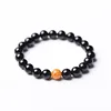 Natural negro Onyx piedra Cuentas pulseras mujeres hombres joyas pulsera Strand Lucky pulseras Brazaletes para los regalos del amante ► Foto 2/6