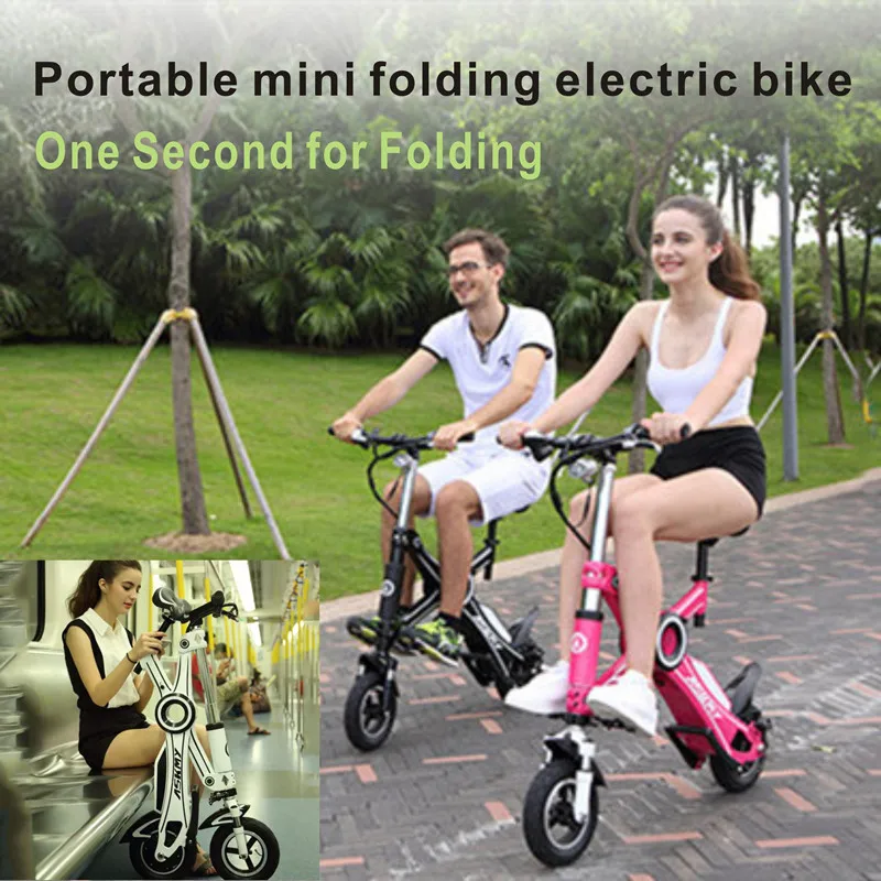 

Portable mini folding electric bicycle