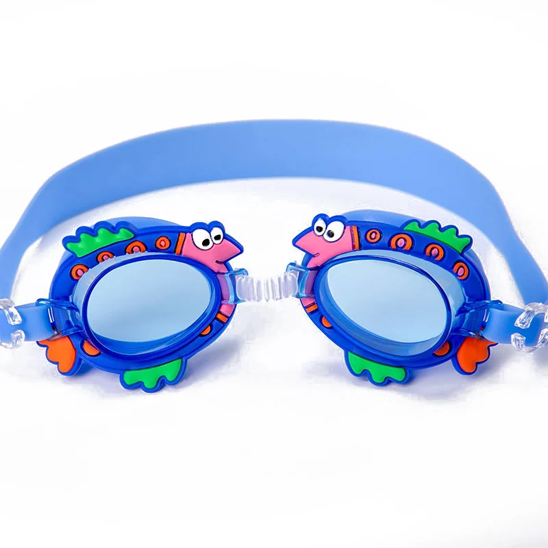 Детский плавательный мультфильм профессиональный анти туман дети плавание арена Водные Аксессуары детские игрушки - Цвет: 1 Dark blue fish