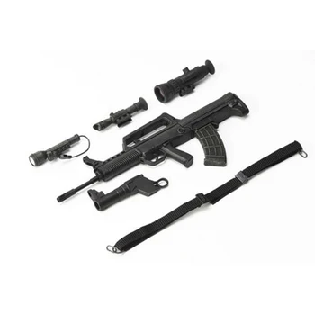 

1/6 Scale Soldier Weapon Accessories Model Semi-automatic Pistol Rifle Scene Accessory Model for 12'' Action Figure