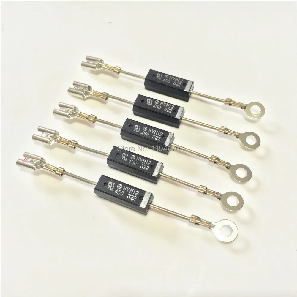 

10pcs HVM12 CL01-12 Microwave Oven High Voltage Diode Rectifier 12KV 350mA with Terminals