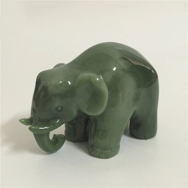Ручной резной слон статуя скульптуры счастливые подарки украшения Ремесло фигурки животных для домашнего офиса украшения сада статуи