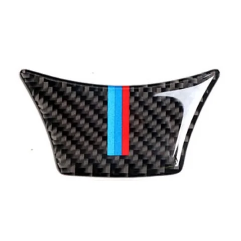Автомобильный Стайлинг из углеродного волокна рулевая наклейка для колес M эмблемы в полоску 3D наклейка отделка для BMW 5 7 серии F10 F18 F01 F07 2011 - Название цвета: A