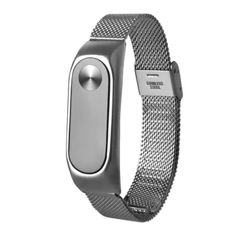 

High Quality Fashion Brand Design Lightweight Stainless Steel Smart Wrist Watch Strap For Xiaomi Miband 2 #H20