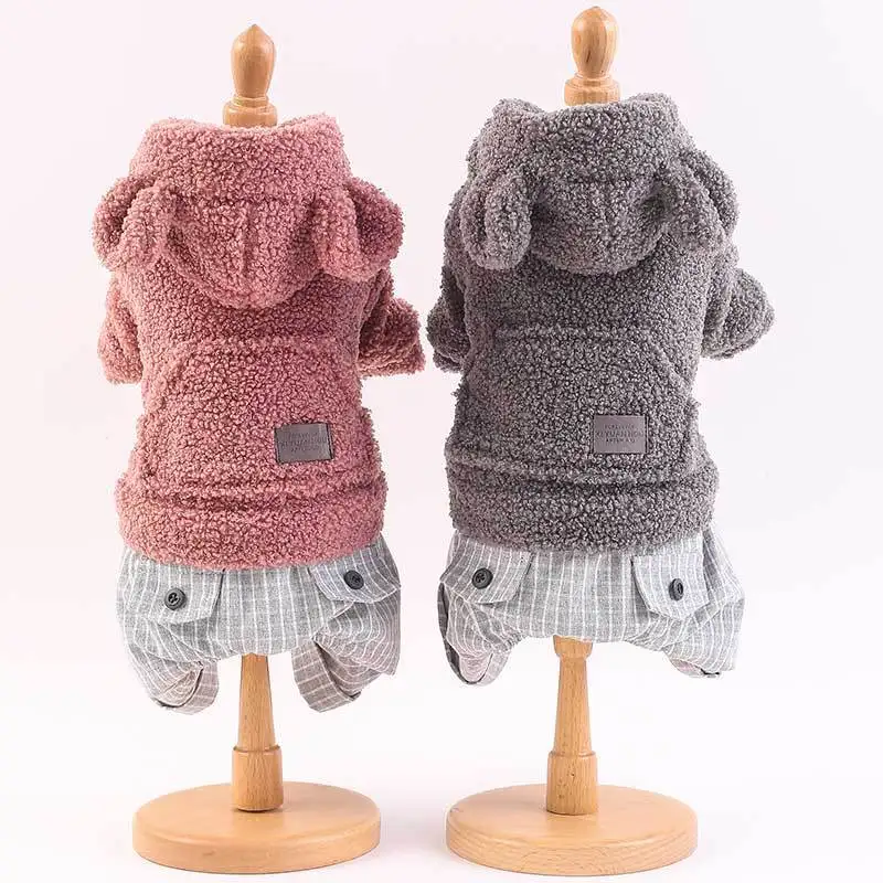 FENG PEI 2018 Cute Dog Cat Puppy Clothes Chihuahua Clothing Jacket for Small Medium Dogs Soft Fleece Winter Pet Costume |