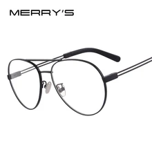 Merry's дизайн для мужчин/женщин модные очки Пилот оптическая оправа S'2080