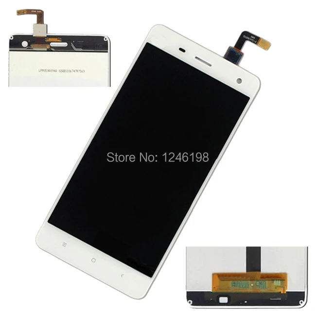 Best Working White Full LCD Display Touch Screen Digitizer Assembly For Xiaomi M4 MI 4 Mi4 M 4 Mobile Phone Replacement Parts