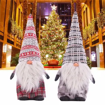 

Nordic Gnome Christmas Gifts Sweden Christmas Santa Claus Dolls Standing Figurine Xmas Plush-Christmas Kids Gift