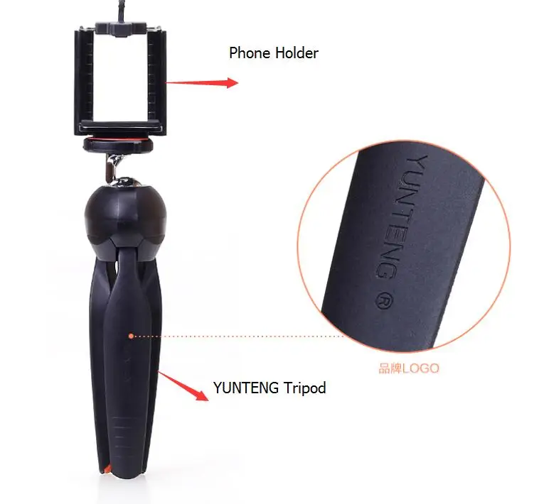 Camera Phone Bluetooth Extendable Selfie Stick Yunteng 1288 Telescopic Monopod Pole or 228 Mini Tri