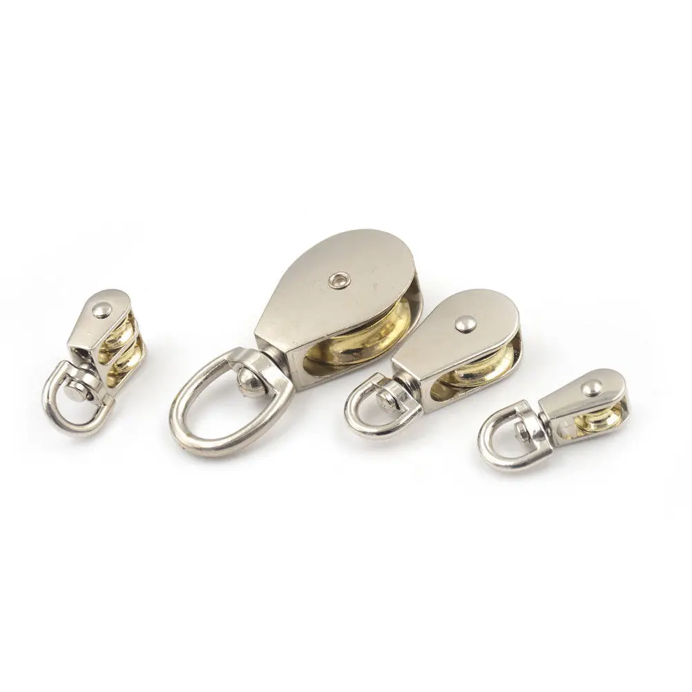 2018 Newest Practical 43*5mm Small Zinc Alloy Fixed Pulley Single