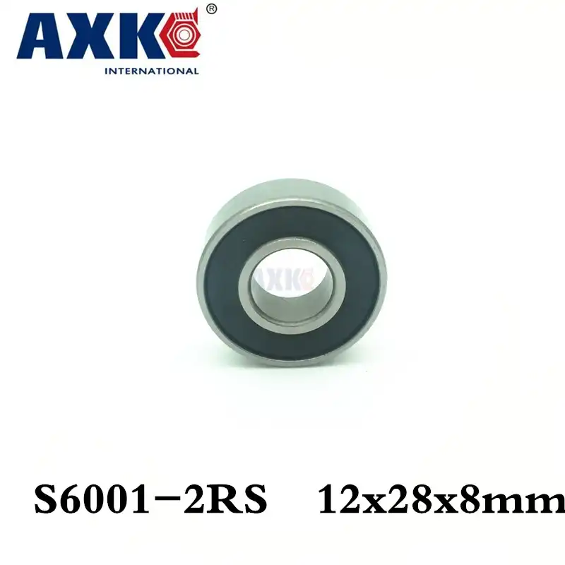 Ochoos 1PCS 6001RS S6001-2RS 12288 12x28x8mm Stainless Steel Hybrid Ceramic Ball Bearing Si3N4 Bike hub Part S6001 2RS Ochoos 1PCS 6001RS S6001-2RS 12288 12x28x8mm Stainless Steel Hybrid Ceramic Ball Bearing Si3N4 Bike hub Part S6001 2RS
