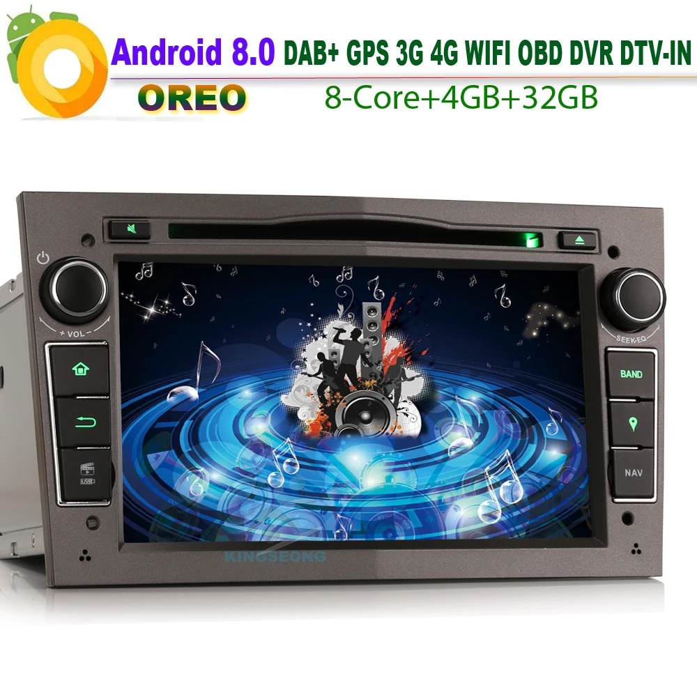 Android 8.0 Autoradio DAB+ Car Stereo WiFi GPS DVD OBD 4G Radio RDS BT USB DTV-IN Car CD player For Opel Antara Combo Meriva