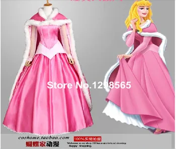

Free shipping! Newest! Sleeping Beauty Aurora Princess Dress Cosplay costume,Perfect custom for you!