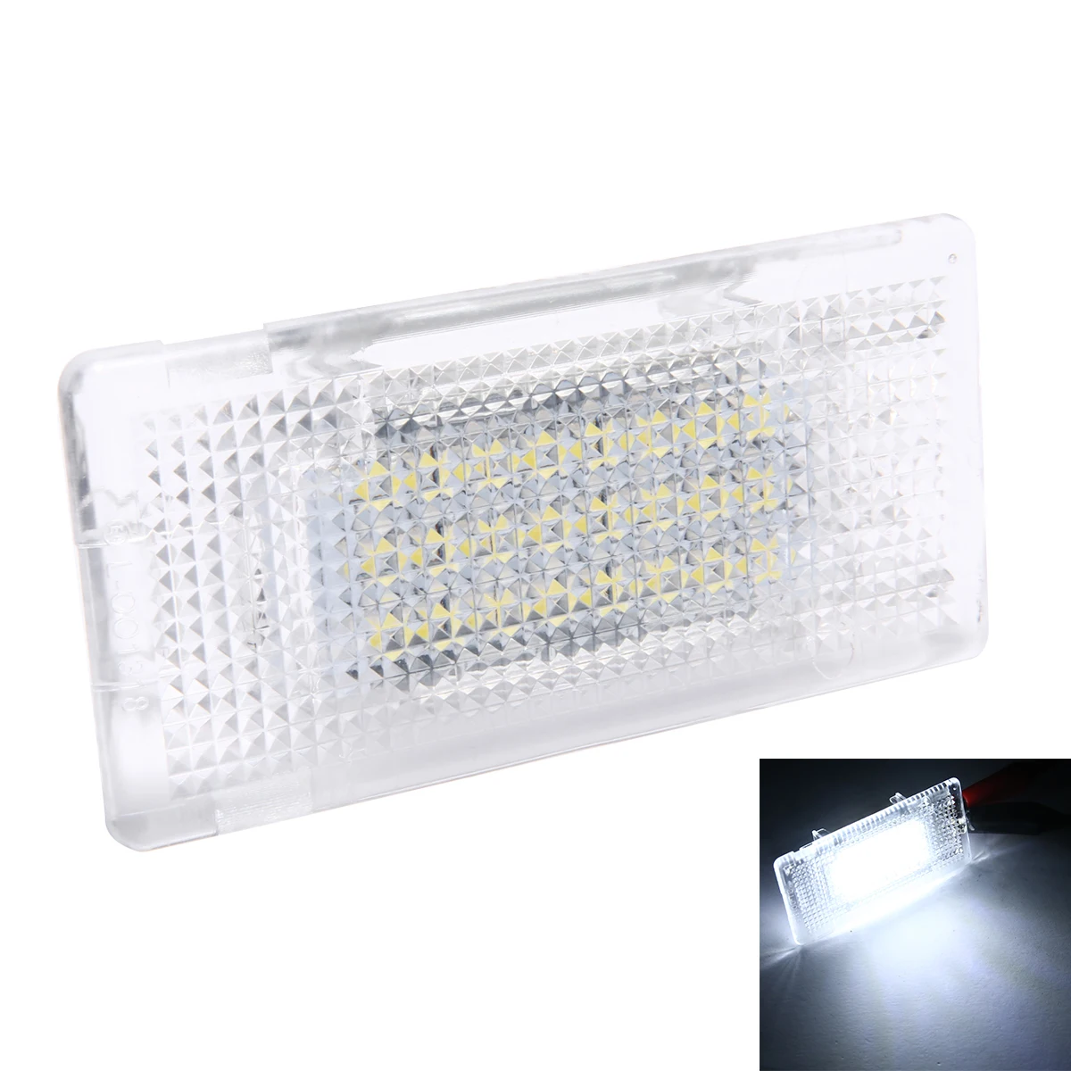 Car Signal Lamp 1pc 12V White LED Footwell Luggage Trunk Light Canbus Error Free For BMW E39 E60 F10 E63 Car Lighting