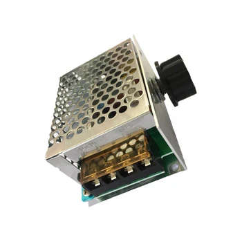 

10-220V 20A 4000W High Power AC Motor Controller Electric Voltage Regulator Dimmers Temperature Adjustment Module With Fuse