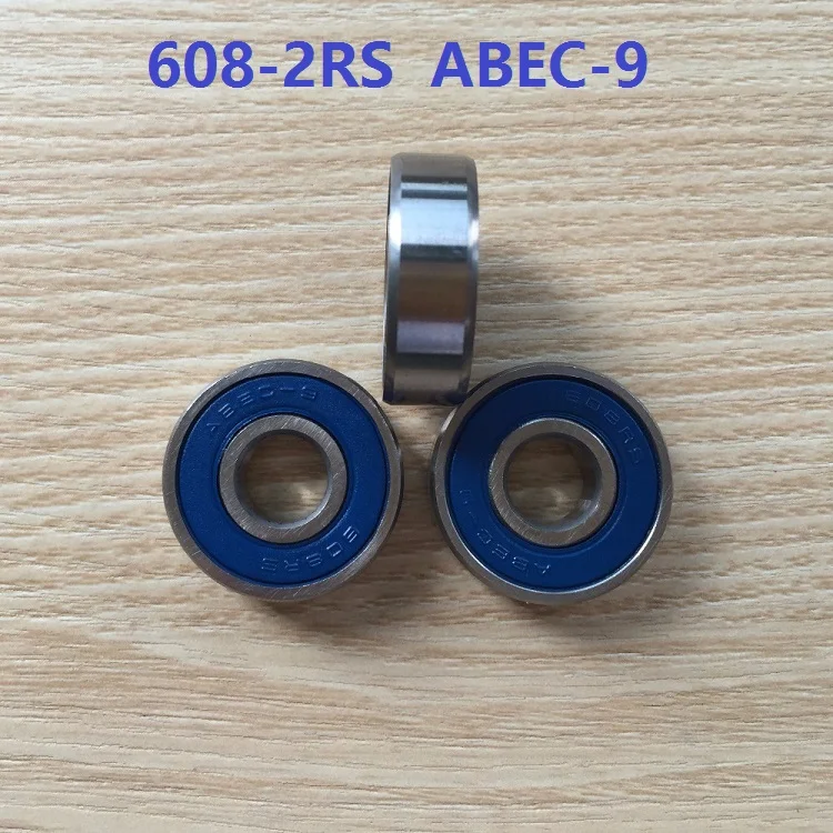 500pcs/lot ABEC-9 608RS 608-2RS 608 2RS RS Bearing 8x22x7 mm Deep Groove Ball bearing rubber sealed 8*22*7 ABEC9 | Обустройство дома