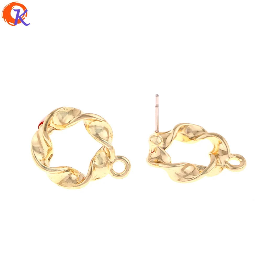 

Cordial Design 100Pcs 15*19MM Jewelry Accessories/Earring Stud/Spiral Shape/DIY Parts/Jewelry Making/Hand Made/Earring Findings