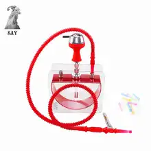 SY дизайн высококачественный акриловый кальян набор наргиловый кальян с выдвижным шлангом кальяна держатель угля кальян