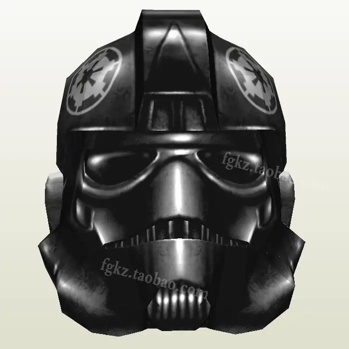 

Paper Model Star Wars Tie Pilot Helmet 1:1 Can Wearable Casual Puzzle Decoration DIY Handmade Toy