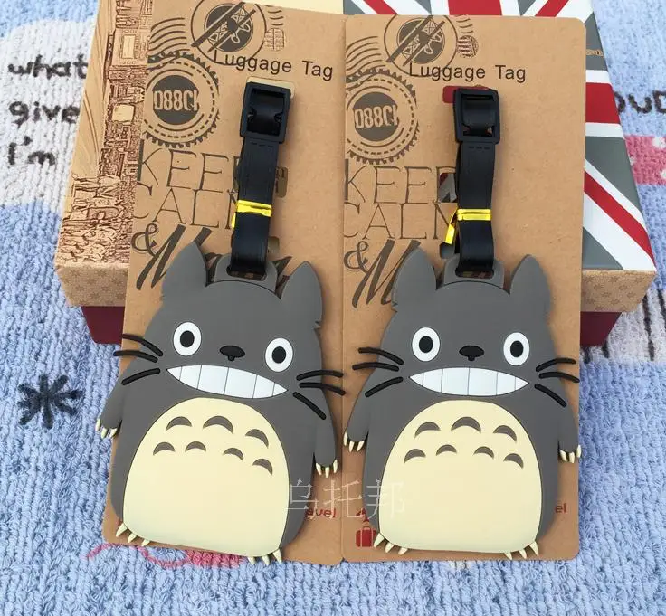 

N Sale Real Mala Koffer 9.9 Boarding Pass Hayao Miyazaki Totoro Stereo Luggage Tag Check Card Identification Bag Tags Listed ne