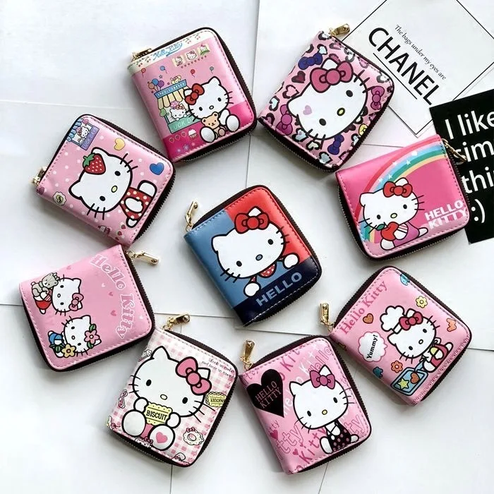 2019 новый мультфильм Hello kitty милый кошелек для монет держатель для карт женские кошельки и кошельки женские кошельки